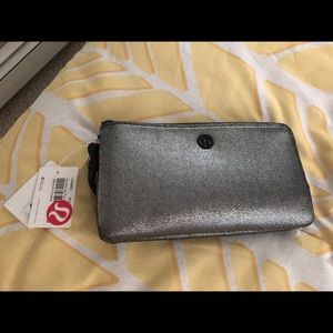 Lululemon silver double up pouch